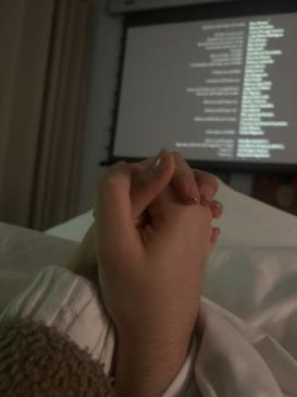 Holding hands, I miss you!